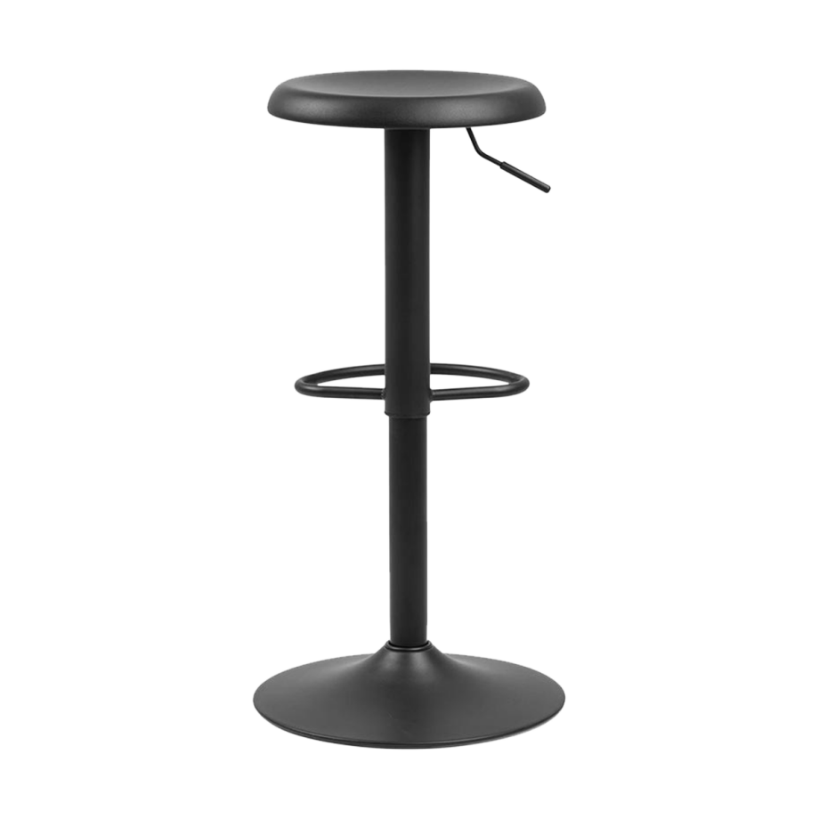 Emma barkruk mat zwart - in hoogte verstelbaar Emma barkruk mat zwart - in hoogte verstelbaar afbeelding 1