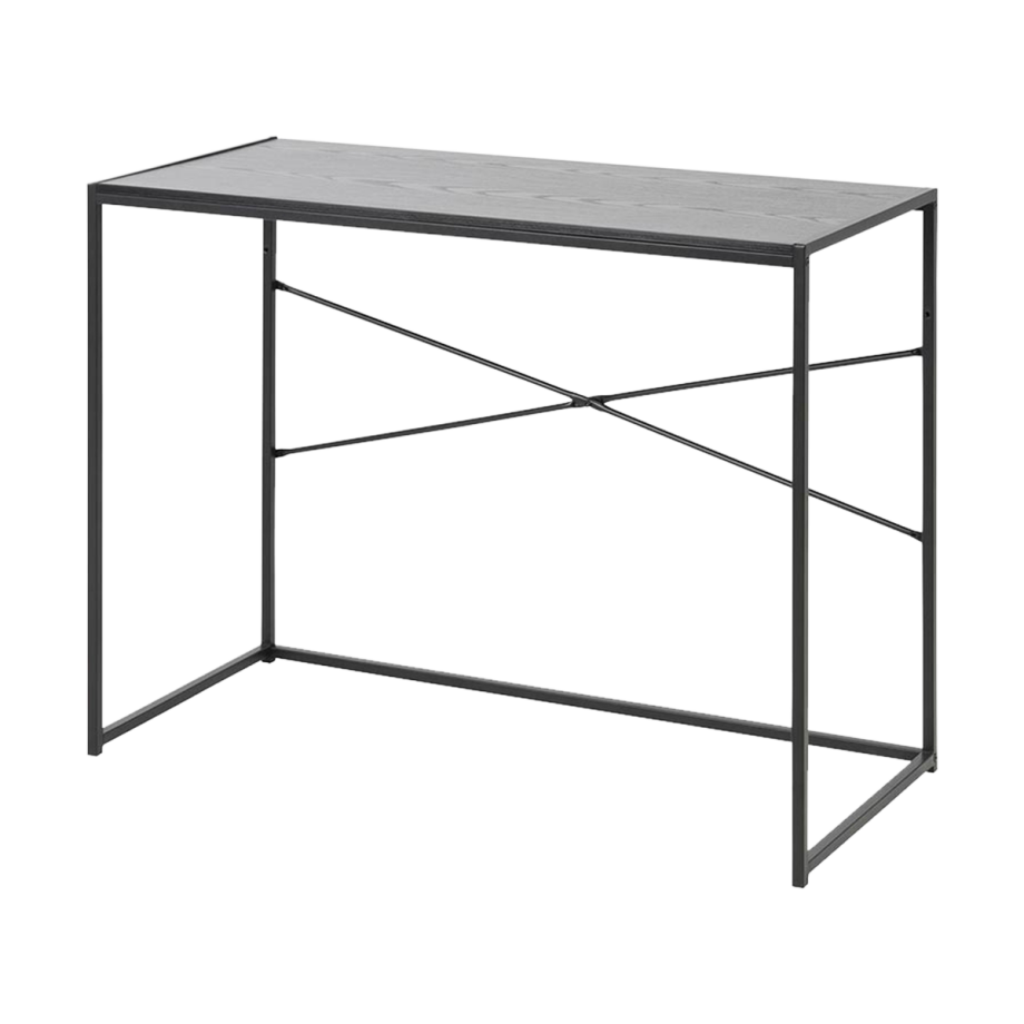 Vic houten bureau zwart - 100 x 45 cm Vic houten bureau zwart - 100 x 45 cm afbeelding 1