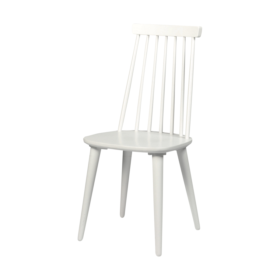 Lotta houten spijlenstoel wit Lotta houten spijlenstoel wit afbeelding 1