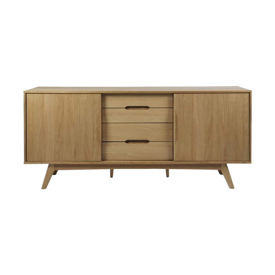 Toby houten dressoir naturel - 180 x 44 cm afbeelding 1