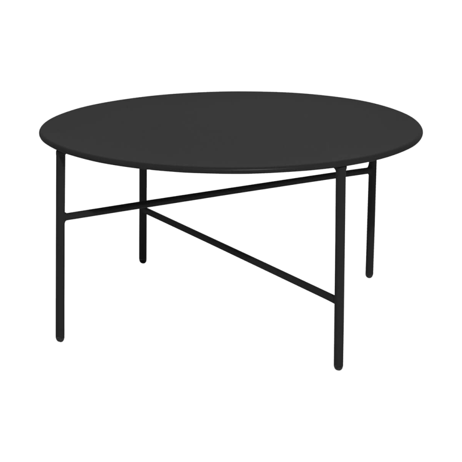 Mila metalen tuin salontafel zwart - Ø 70 cm afbeelding 1