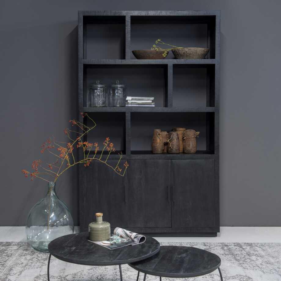 Livingfurn Opbergkast 'Jaxx' Mangohout, 230 x 145cm afbeelding 1