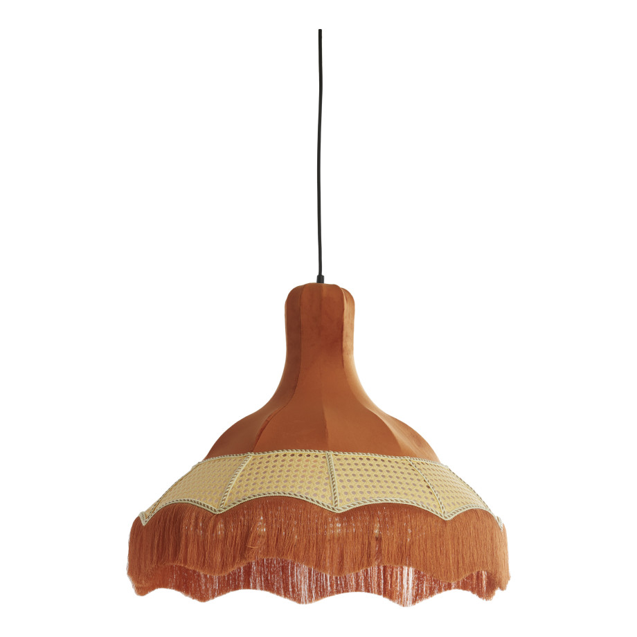 Light & Living Hanglamp 'Mizia' Velvet, 60cm, kleur Oranje afbeelding 1