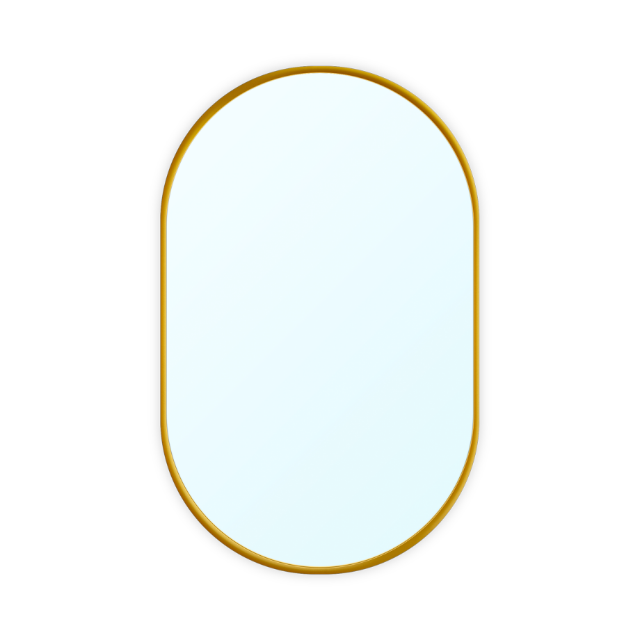 Lize wandspiegel ovaal goud - 80 x 50 cm Lize wandspiegel ovaal goud - 80 x 50 cm afbeelding 1