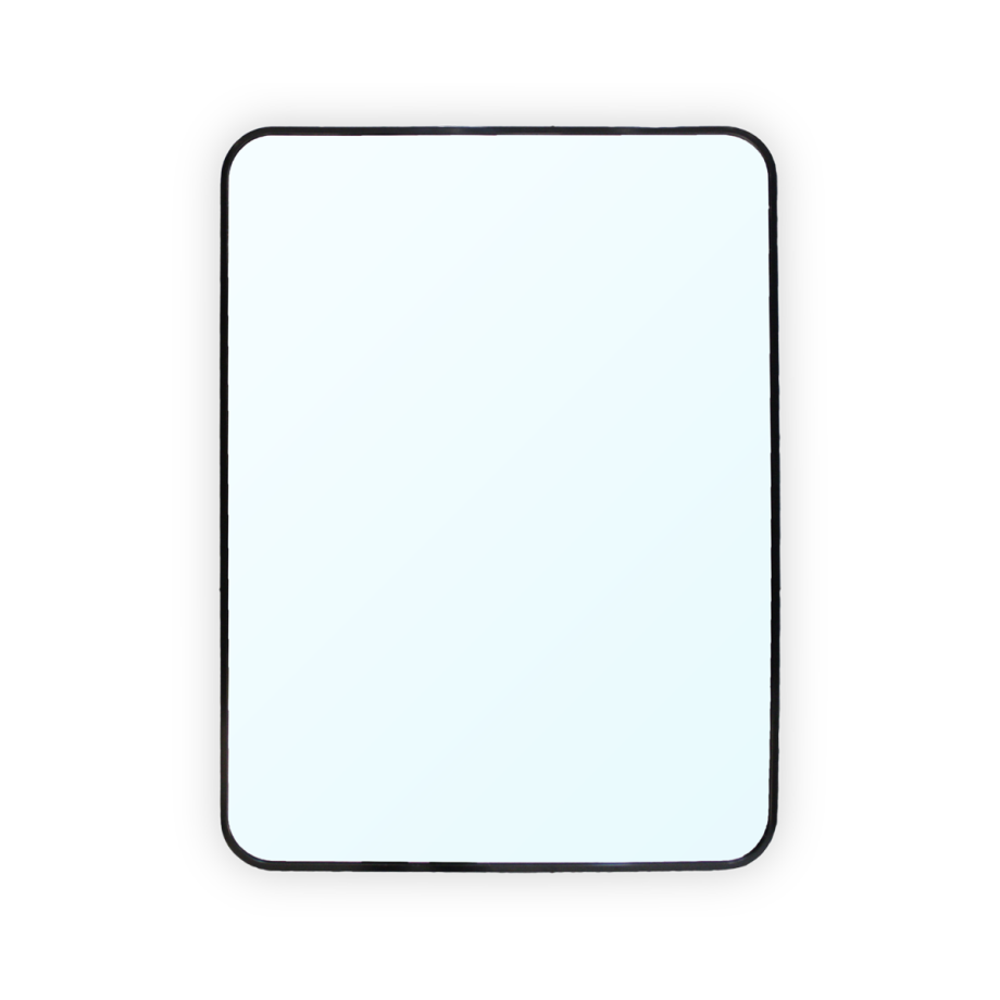 Lize wandspiegel zwart - 70 x 50 cm Lize wandspiegel zwart - 70 x 50 cm afbeelding 1