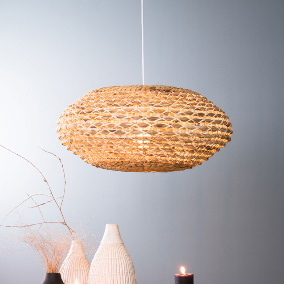 Light & Living Hanglamp 'Tripoli' 60cm, kleur Naturel Light & Living Hanglamp 'Tripoli' 60cm, kleur Naturel afbeelding 1