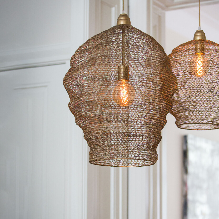 Light & Living Hanglamp 'Nikki' 45cm, kleur Antiek Brons Light & Living Hanglamp 'Nikki' 45cm, kleur Antiek Brons afbeelding