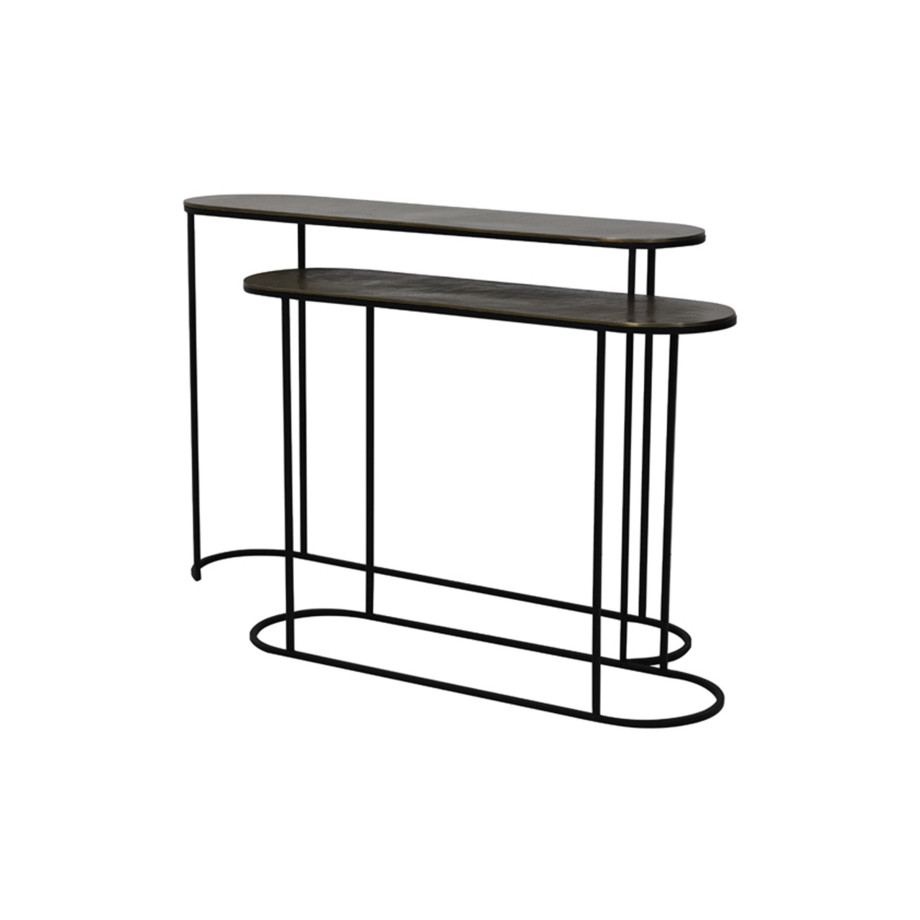 Light & Living Sidetable 'Bocov' Set van 2 stuks, kleur Antiek Brons afbeelding 1