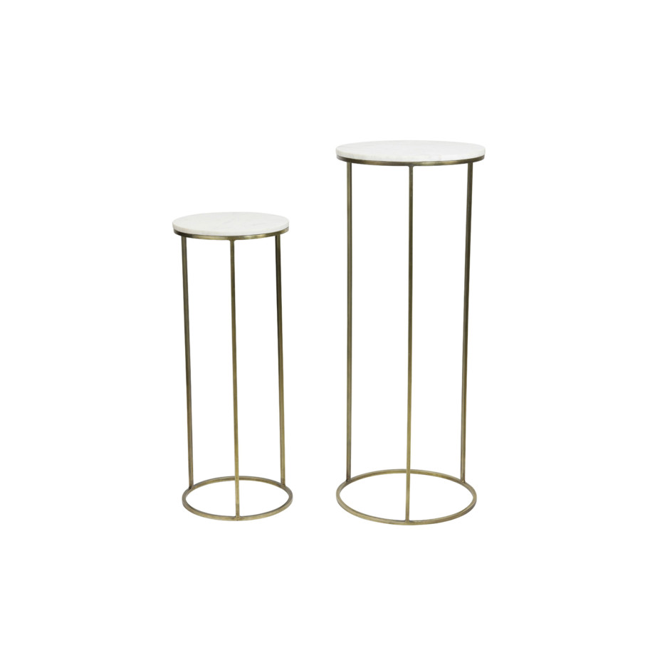 Light & Living Zuil 'Ricardo' Set van 2 stuks, kleur Wit afbeelding 1