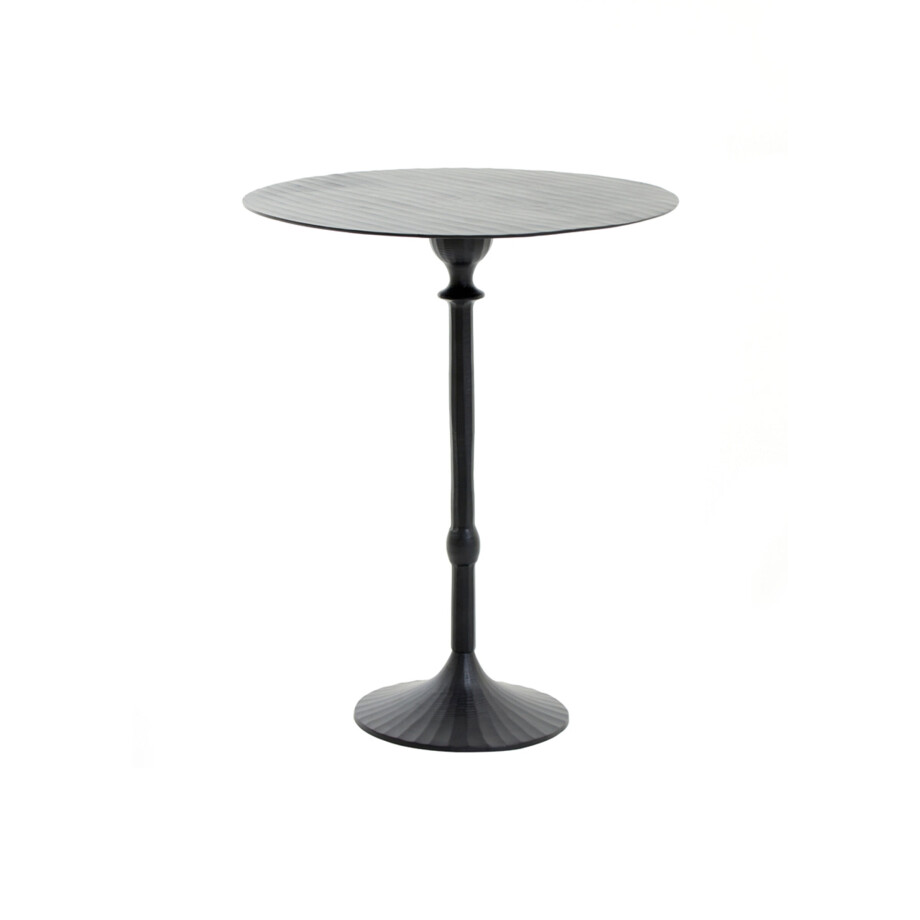 Light & Living Bijzettafel 'Janna' Ø50cm, kleur Mat Zwart afbeelding 1