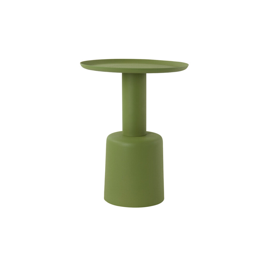 Light & Living Bijzettafel 'Milaki' Ø39cm, kleur Groen Light & Living Bijzettafel 'Milaki' Ø39cm, kleur Groen afbeelding 1