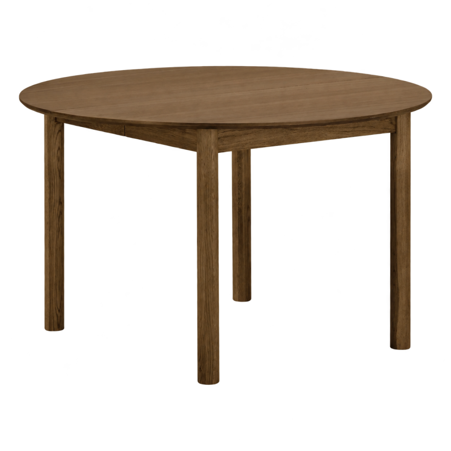 Loet uitschuifbare houten eettafel gerookt eiken - 120 - 220 x 75 cm Loet uitschuifbare houten eettafel gerookt eiken - 120 - 220 x 75 cm afbeelding 1