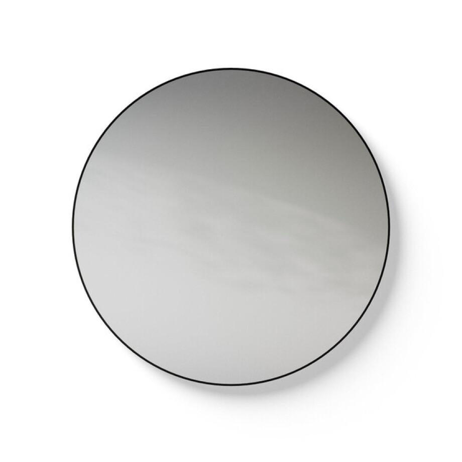 Looox Black line Mirror spiegel - rond 60cm - black line round zwart spblr600 afbeelding 1