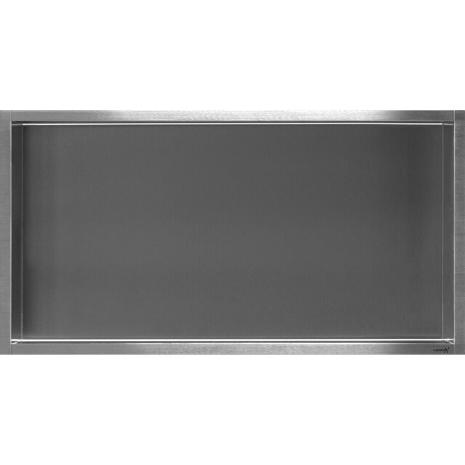 Looox BoX nis - 60x30x10cm - inbouw - rvs geborsteld box-60-10 afbeelding 1
