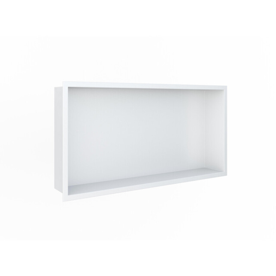 Looox BoX nis - 60x30x7cm - inbouw - met flens - wit box60flw afbeelding 1