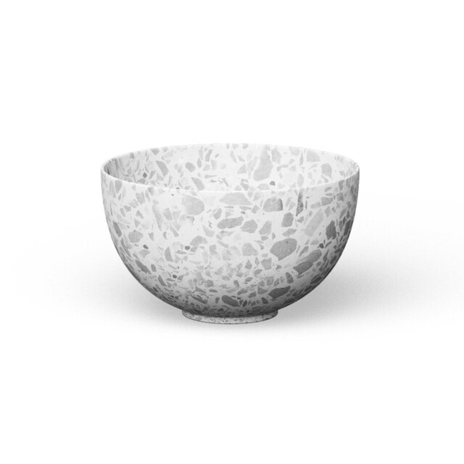Looox Ceramic terrazzo Sink Ceramic small Waskom / fontein 23cm terrazzo grijs wwks23tg afbeelding 1