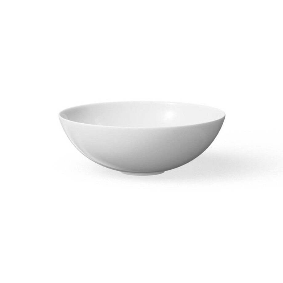 Looox Ceramic waskom - 40cm - rond - wit wwk40w afbeelding 1