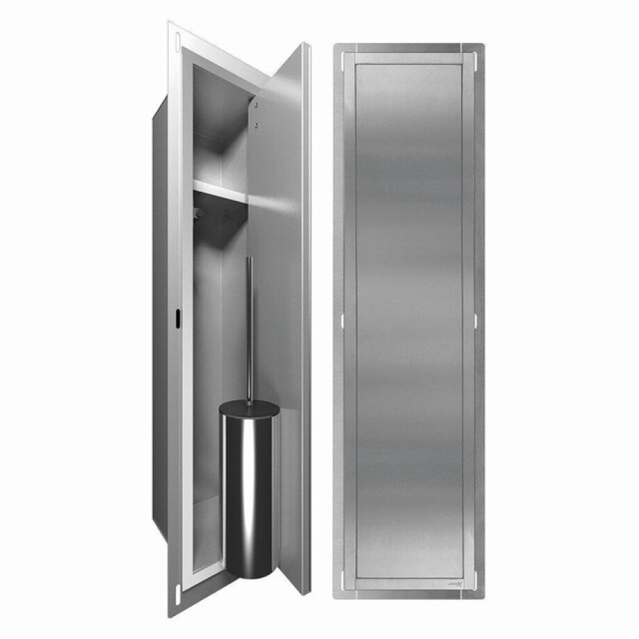 Looox Closed closetborstelgarnituur - rvs geborsteld cl6 afbeelding 1