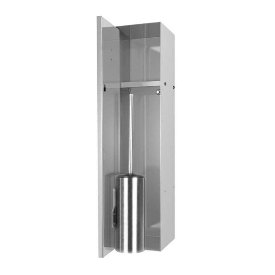 Looox Closed closetborstelgarnituur - tegelbaar - rvs geborsteld cl8 afbeelding 1