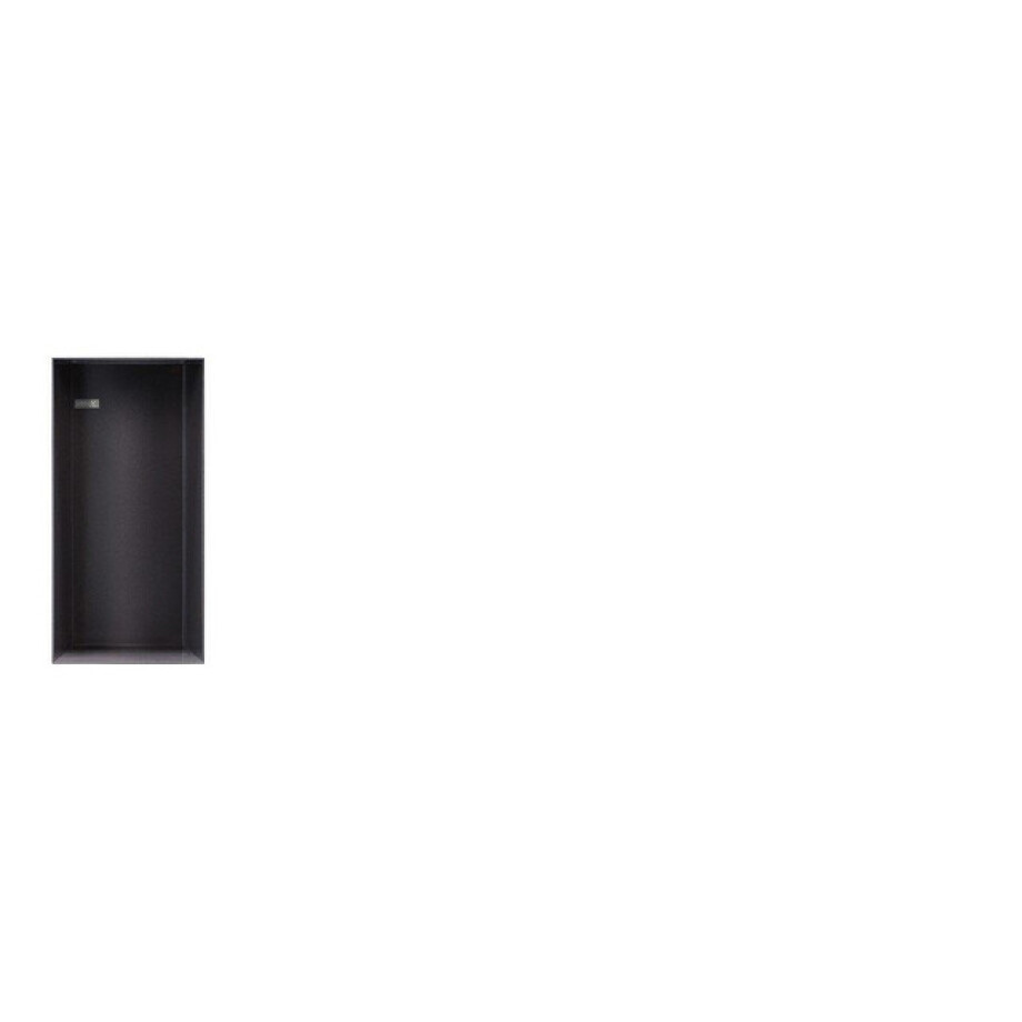 Looox Colour BoX inbouwnis - 15x30x10cm - RVS antraciet mat cbox15a afbeelding 1