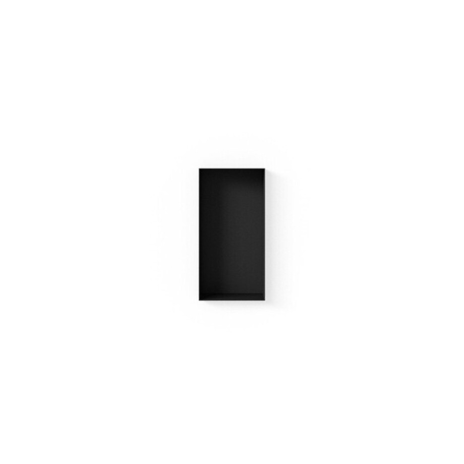 Looox Colour BoX inbouwnis - 15x30x10cm - RVS Zwart mat cbox15mz Looox Colour BoX inbouwnis - 15x30x10cm - RVS Zwart mat cbox15mz afbeelding 1