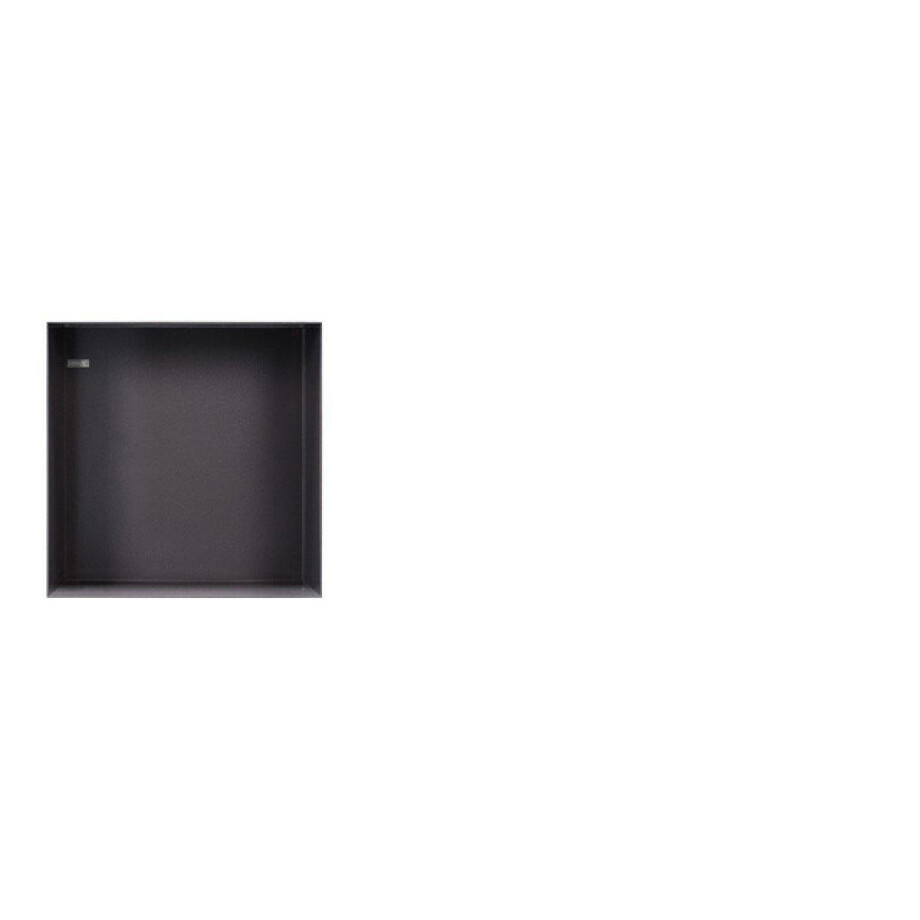 Looox Colour BoX inbouwnis - 30x30x10cm - RVS antraciet mat cbox30a afbeelding 1
