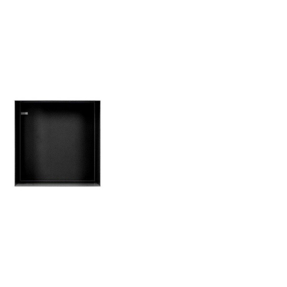 Looox Colour BoX inbouwnis - 30x30x10cm - RVS Zwart mat cbox30mz afbeelding 1