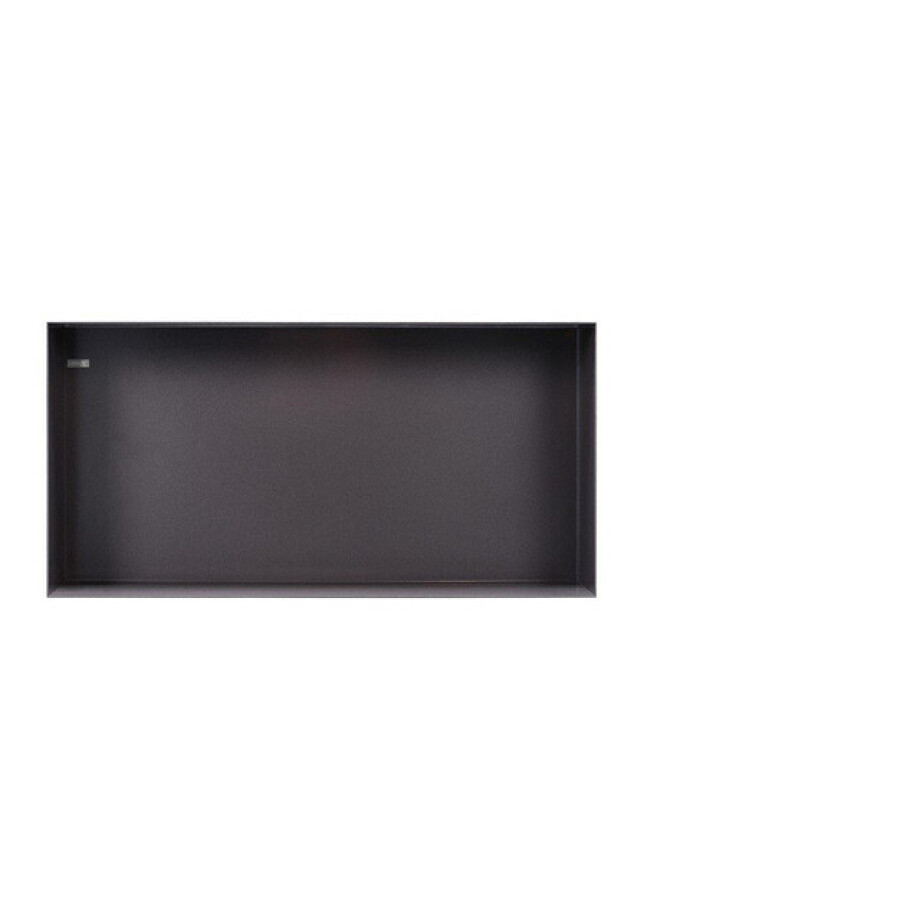 Looox Colour BoX inbouwnis - 60x30x10cm - RVS antraciet mat CBOX60A afbeelding 1