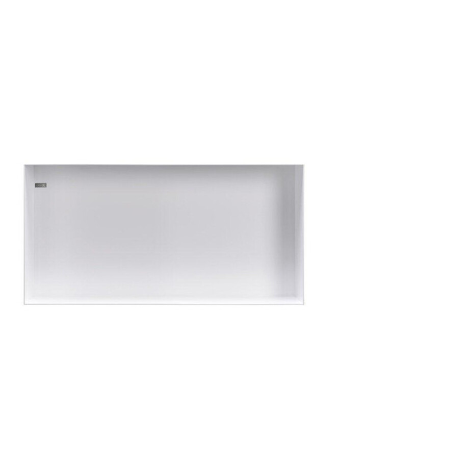 Looox Colour BoX inbouwnis - 60x30x10cm - RVS Wit mat CBOX60W afbeelding 1