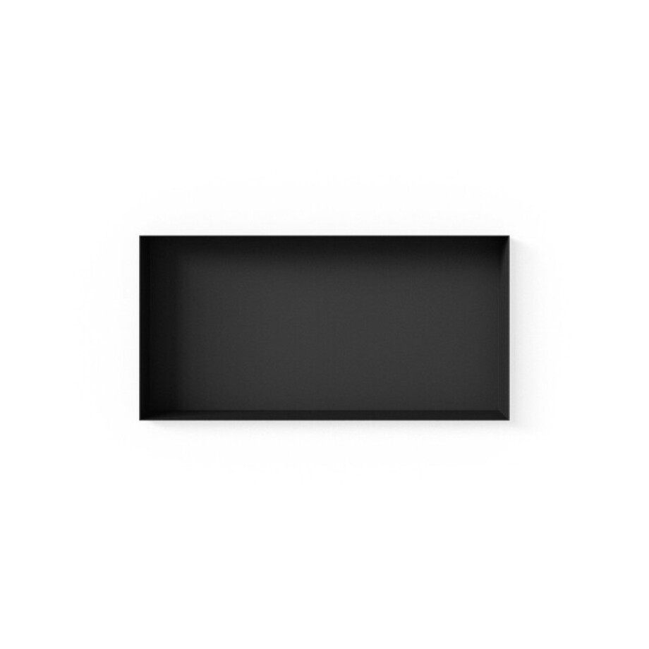 Looox Colour BoX inbouwnis - 60x30x10cm - RVS Zwart mat cbox60mz afbeelding 1