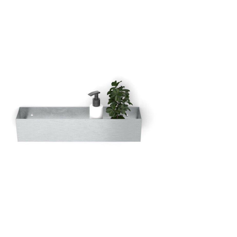 Looox Colour shelf box Special BoX rechthoek 30x10x10cm RVS geborsteld cshbox30rvs afbeelding 1