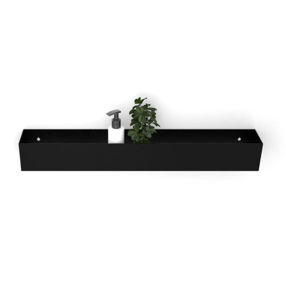 Looox Colour shelf box Special BoX rechthoek 60x10x10cm zwart mat cshbox60mz afbeelding 1