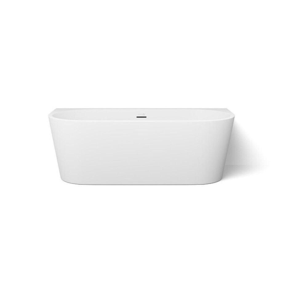 Looox Cool semi-vrijstaand ligbad - 170x80x57cm - Acryl mat wit coolwall17080mw Looox Cool semi-vrijstaand ligbad - 170x80x57cm - Acryl mat wit coolwall17080mw afbeelding 1
