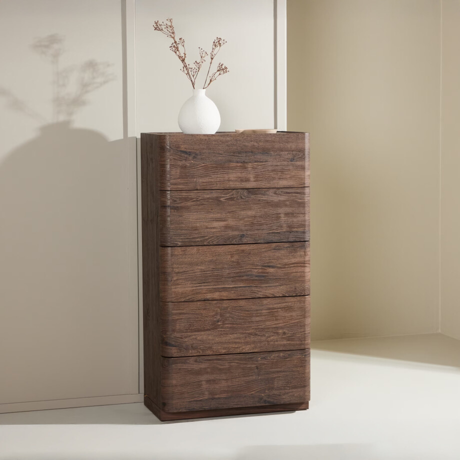 Nohr Ladekast 'Lotte' Met 5 laden, kleur Mocca Nohr Ladekast 'Lotte' Met 5 laden, kleur Mocca afbeelding