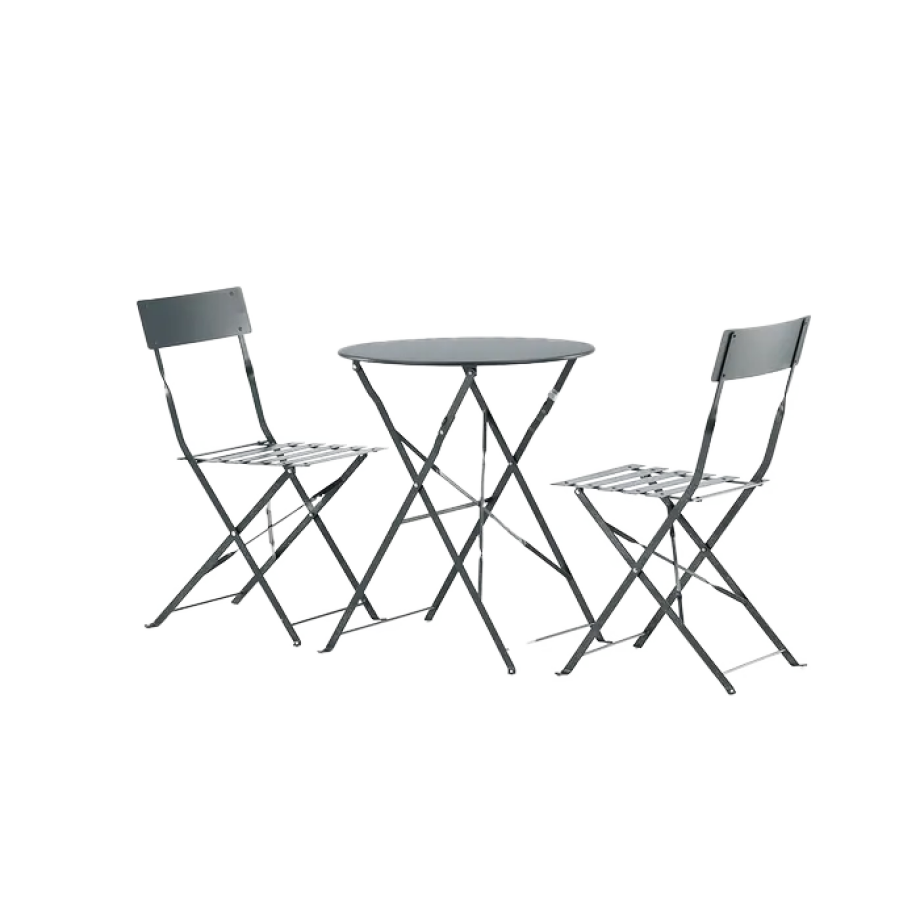 Lovisa metalen tuinset donkergrijs Lovisa metalen tuinset donkergrijs afbeelding 1