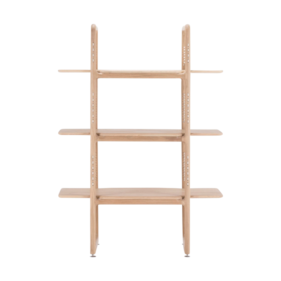 Muse room divider houten boekenkast naturel - 140 cm afbeelding 1