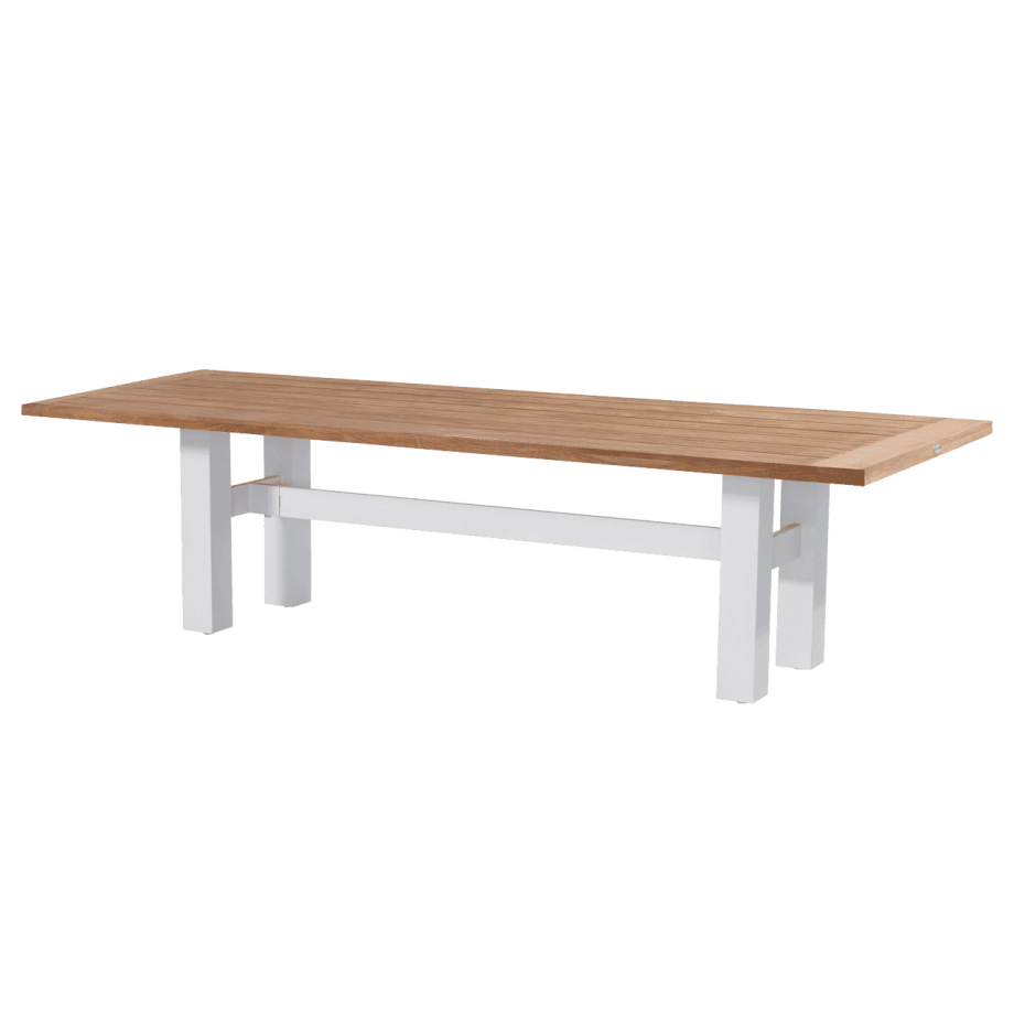Hartman Tuintafel 'Sophie Yasmani' Teakhout, 300 x 100cm, kleur Naturel/Wit afbeelding 1