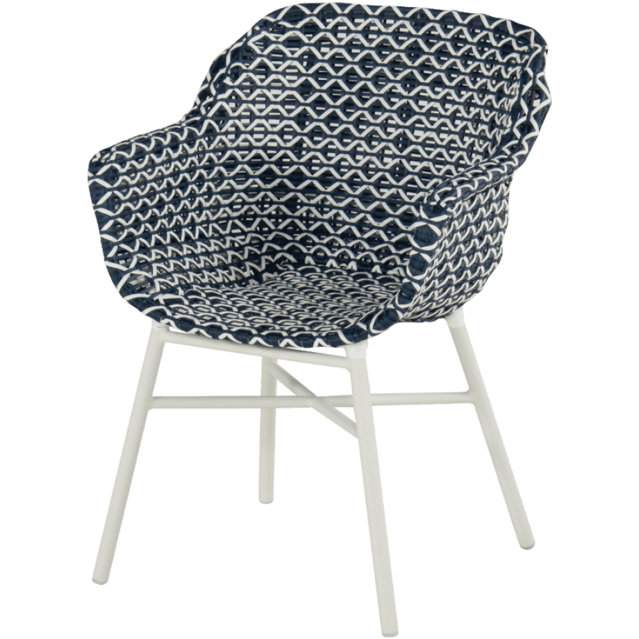 Hartman Tuinstoel 'Delphine' Wicker, kleur Blauw afbeelding 1