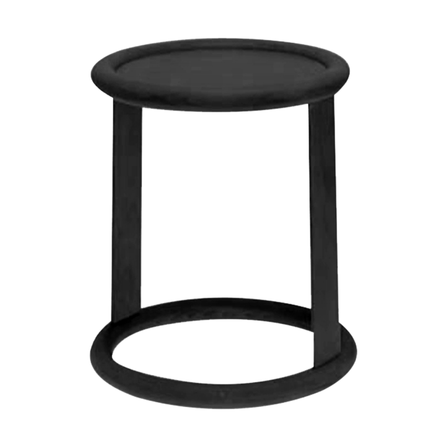 Lucien houten bijzettafel zwart - Ø 50 cm Lucien houten bijzettafel zwart - Ø 50 cm afbeelding 1