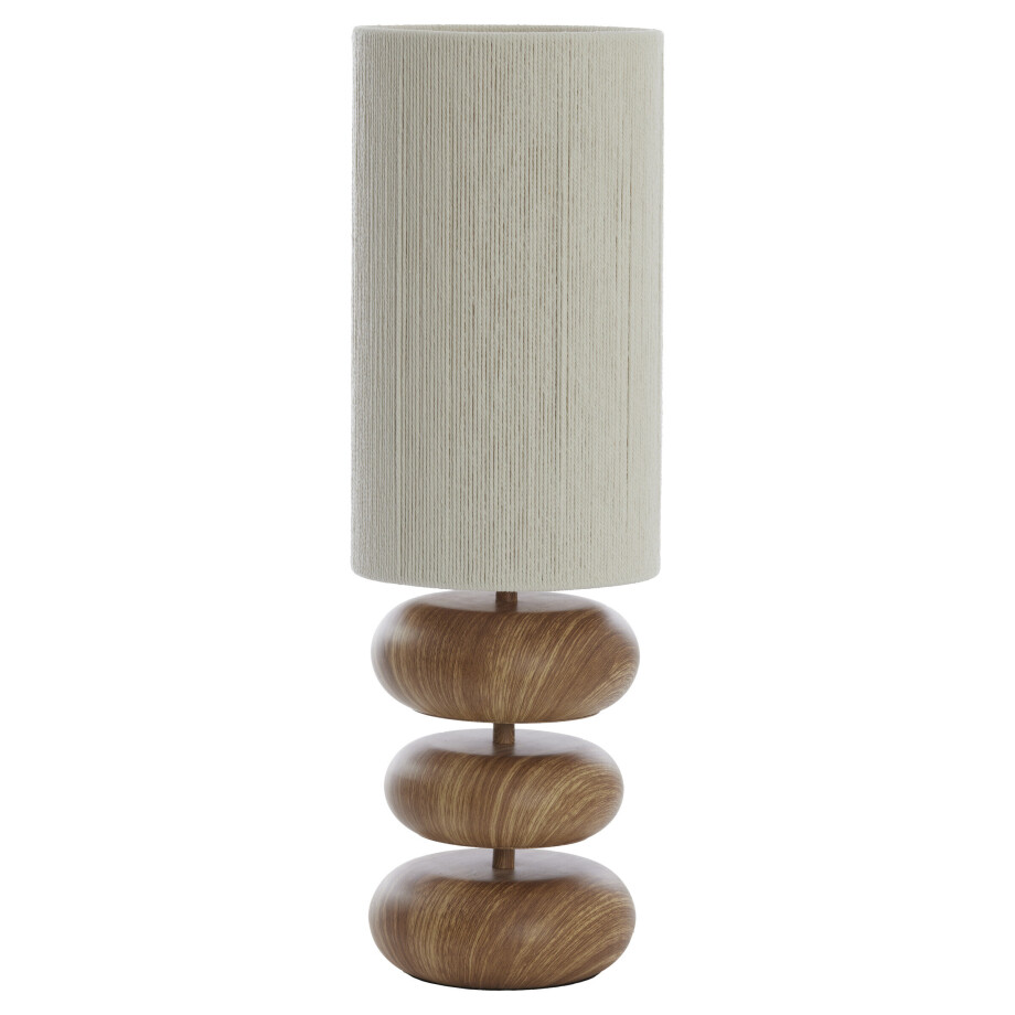 Light & Living Tafellamp 'Danialo' 68cm, kleur Naturel afbeelding 1