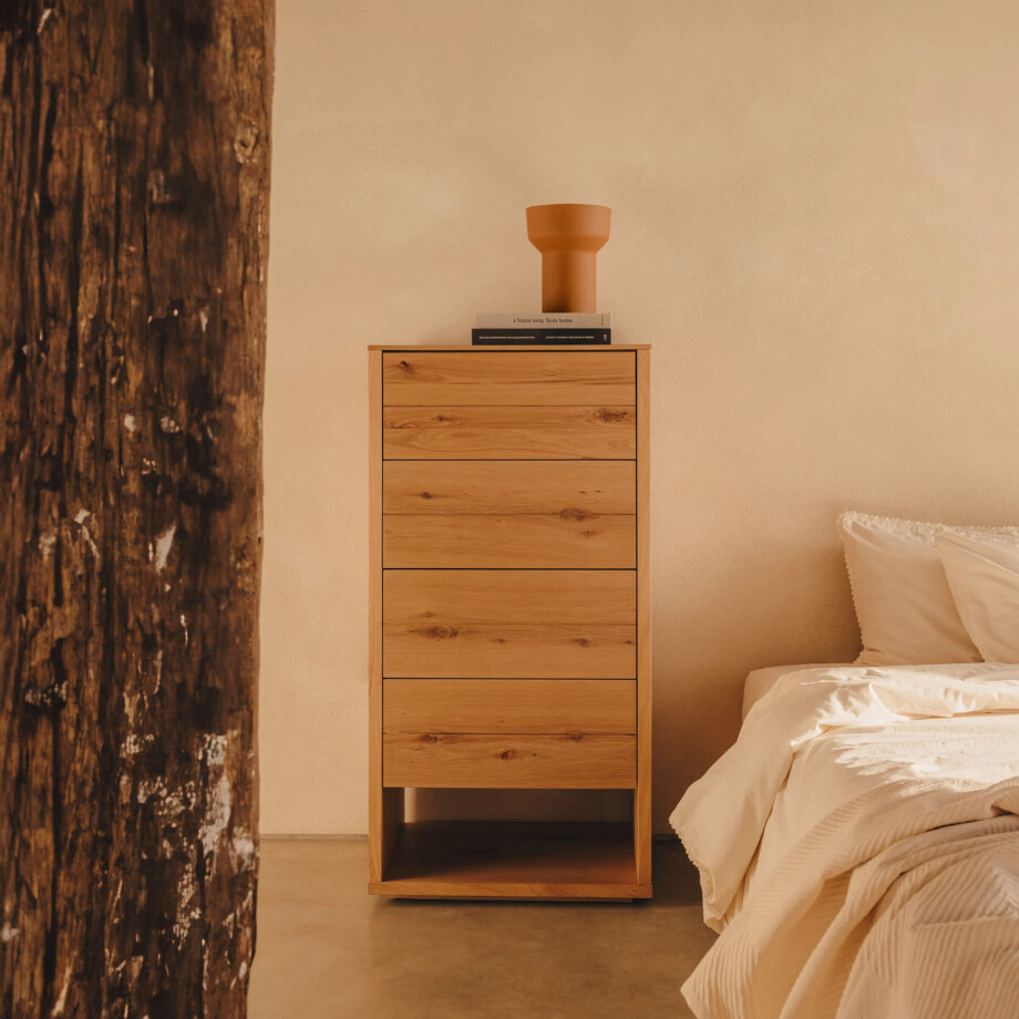 Kave Home Ladekast 'Alguema' Eiken, 120 x 60cm afbeelding 