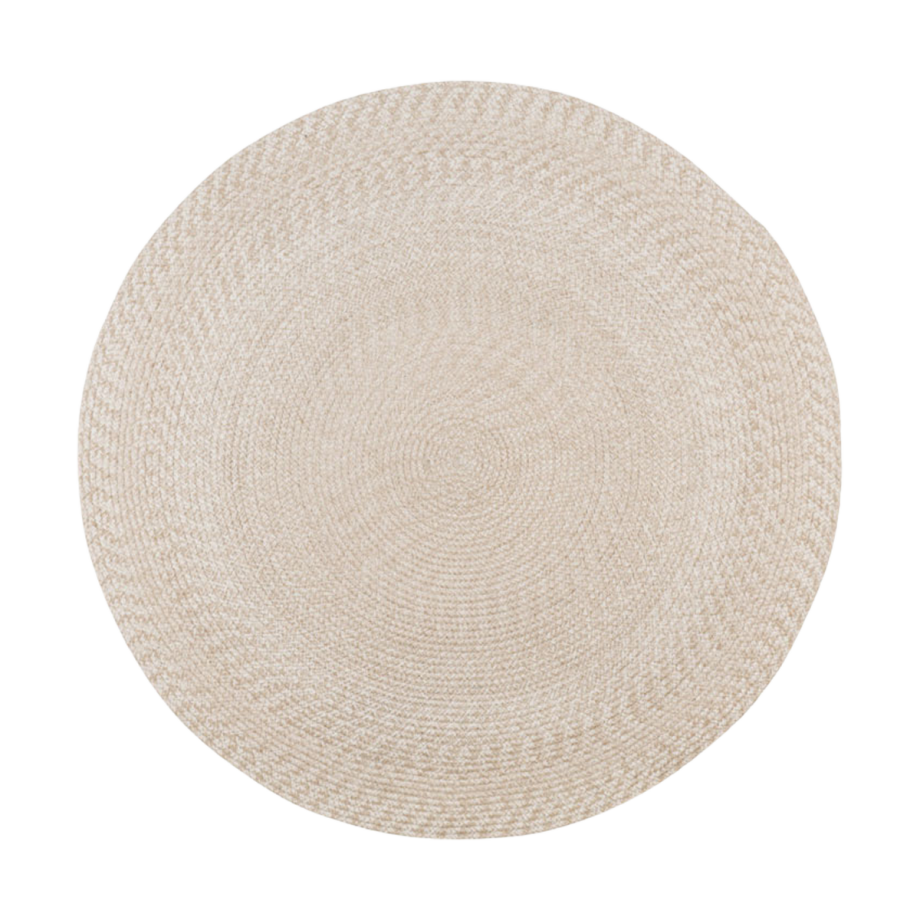Macy vloerkleed zand - Ø 120 cm Macy vloerkleed zand - Ø 120 cm afbeelding 1