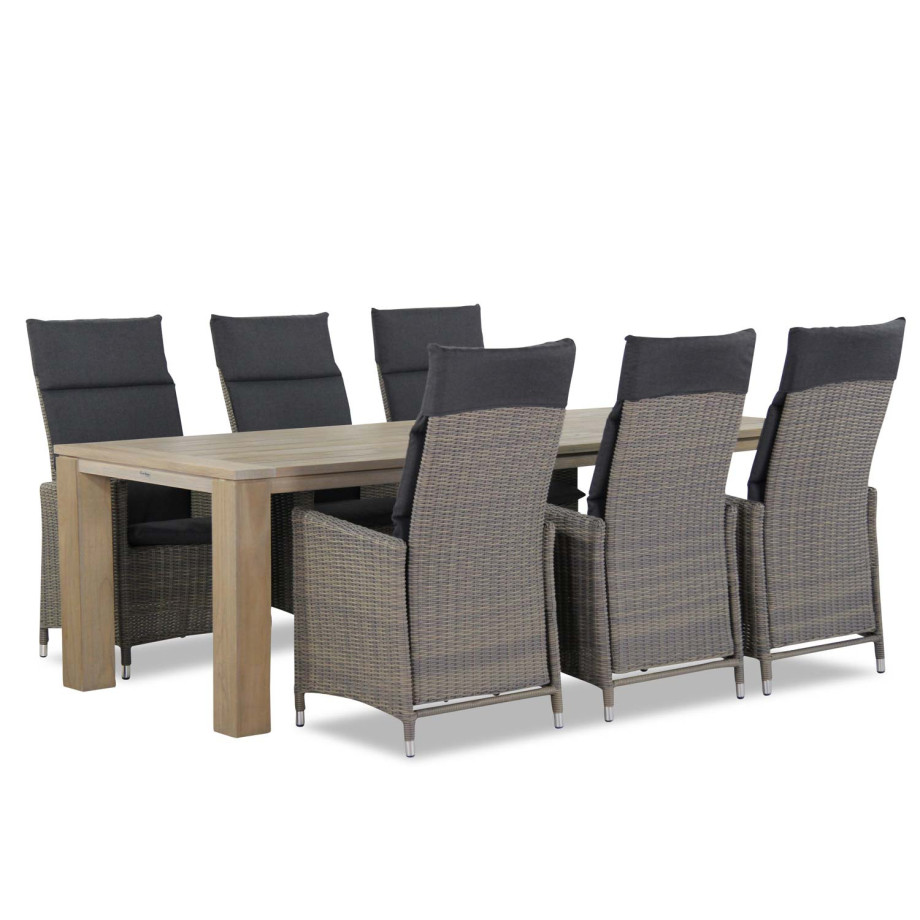 Garden Collections Madera/Brighton 240 cm dining tuinset 7-delig afbeelding 1