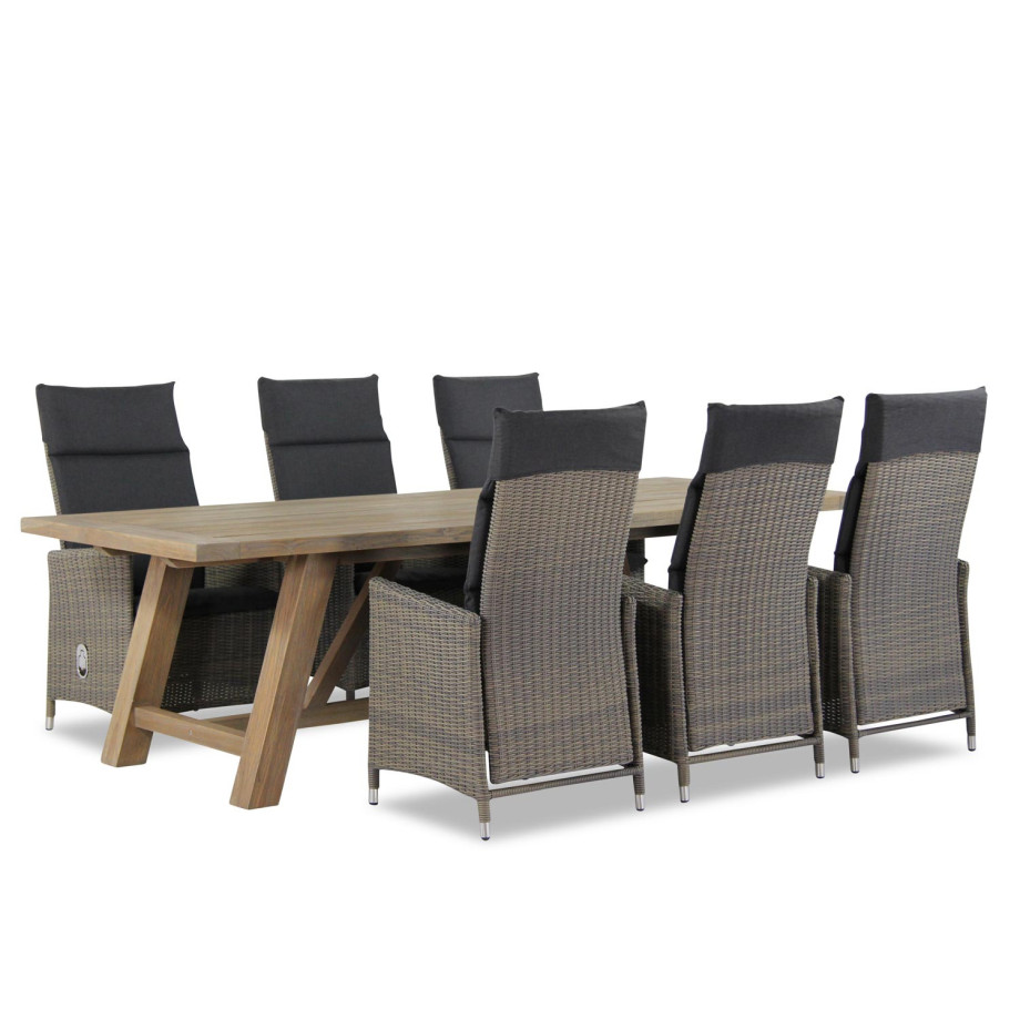 Garden Collections Madera/Lazio 260 cm dining tuinset 7-delig afbeelding 1