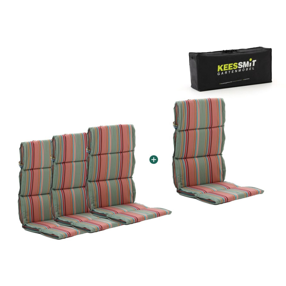 Madison Fiber hoog tuinkussen set van 4 - Laagste prijsgarantie! Madison Fiber hoog tuinkussen set van 4 - Laagste prijsgarantie! afbeelding 1