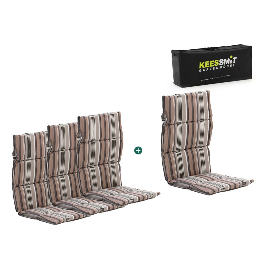 Madison Fiber hoog tuinkussen set van 4 - Laagste prijsgarantie! Madison Fiber hoog tuinkussen set van 4 - Laagste prijsgarantie! afbeelding 1