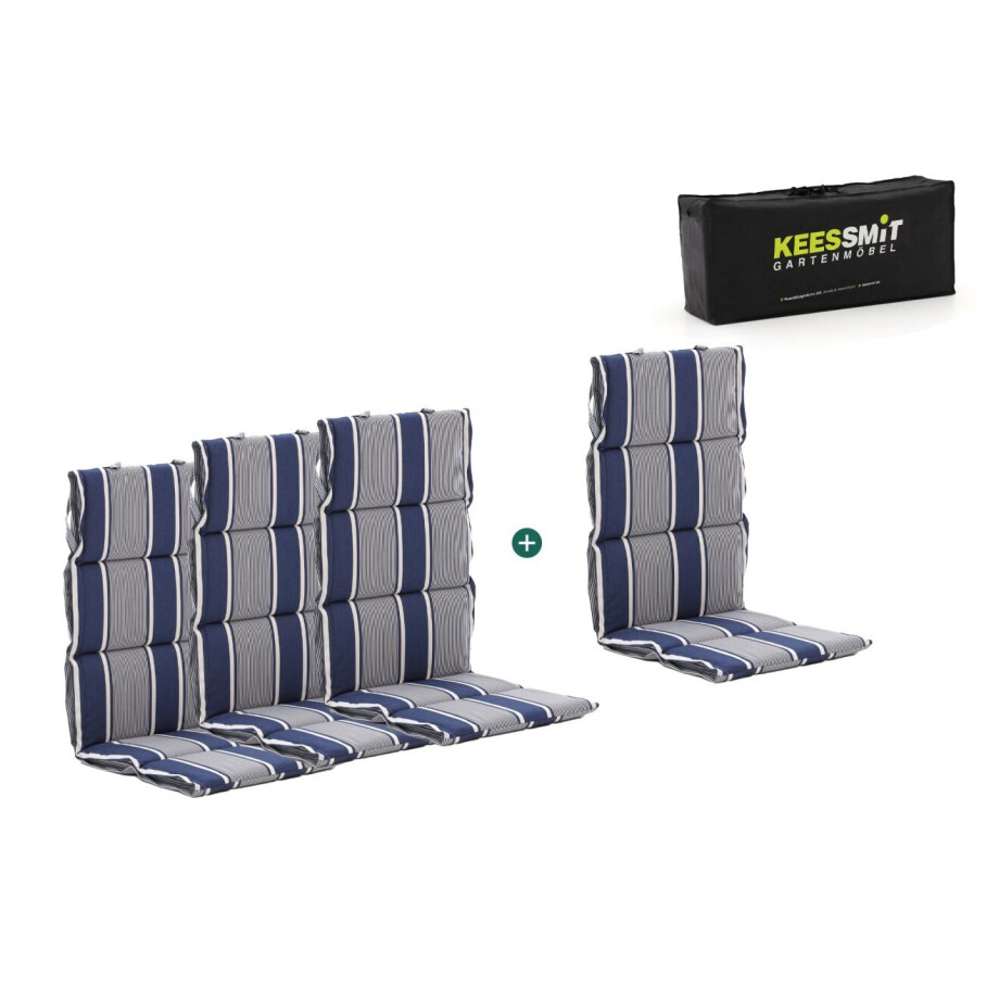 Madison Fiber hoog tuinkussen set van 4 - Laagste prijsgarantie! Madison Fiber hoog tuinkussen set van 4 - Laagste prijsgarantie! afbeelding 1