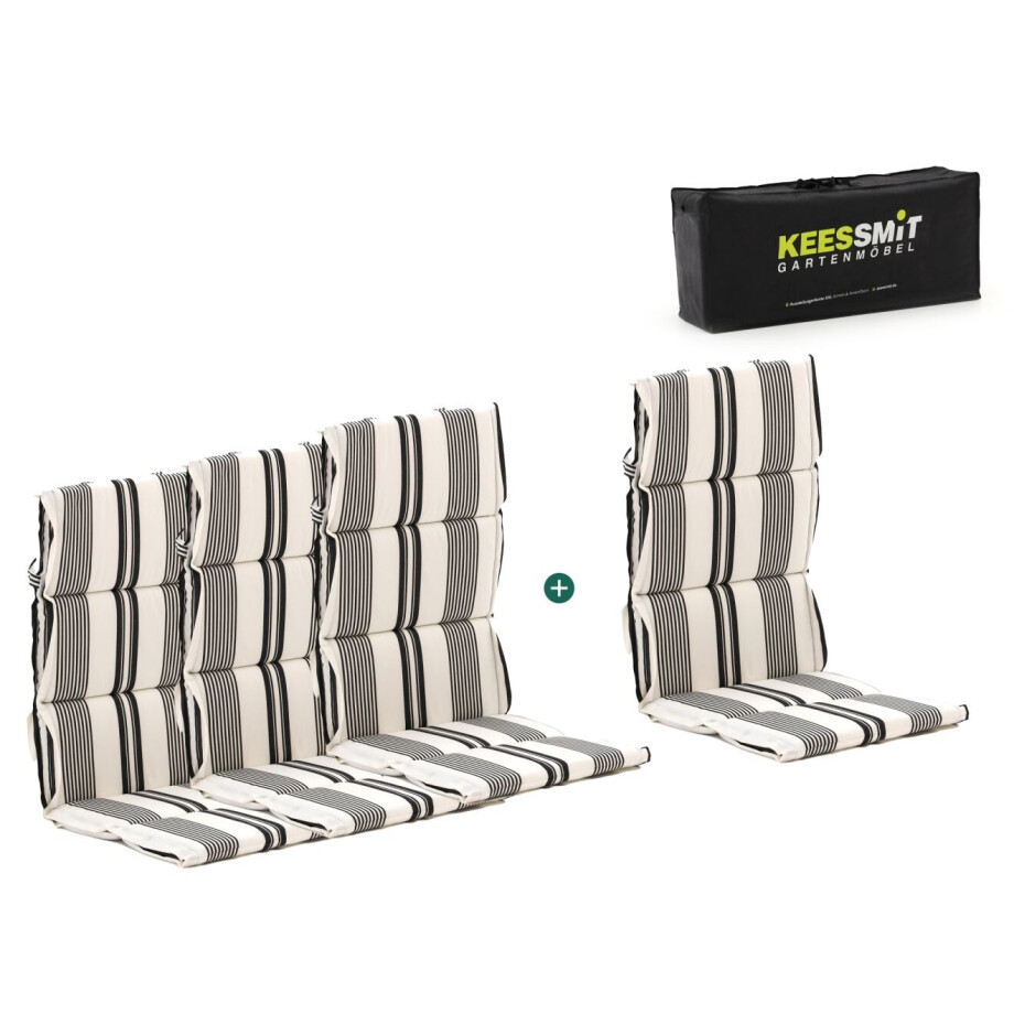 Madison Fiber hoog tuinkussen set van 4 - Laagste prijsgarantie! Madison Fiber hoog tuinkussen set van 4 - Laagste prijsgarantie! afbeelding 1