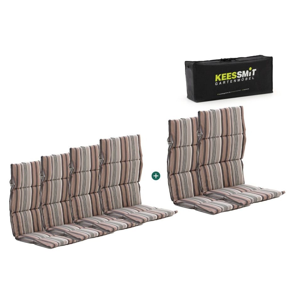 Madison Fiber hoog tuinkussen set van 6 - Laagste prijsgarantie! Madison Fiber hoog tuinkussen set van 6 - Laagste prijsgarantie! afbeelding 1