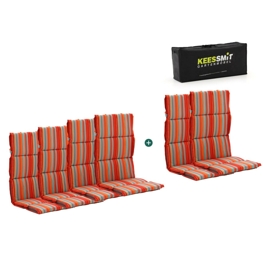 Madison Fiber hoog tuinkussen set van 6 - Laagste prijsgarantie! Madison Fiber hoog tuinkussen set van 6 - Laagste prijsgarantie! afbeelding 1